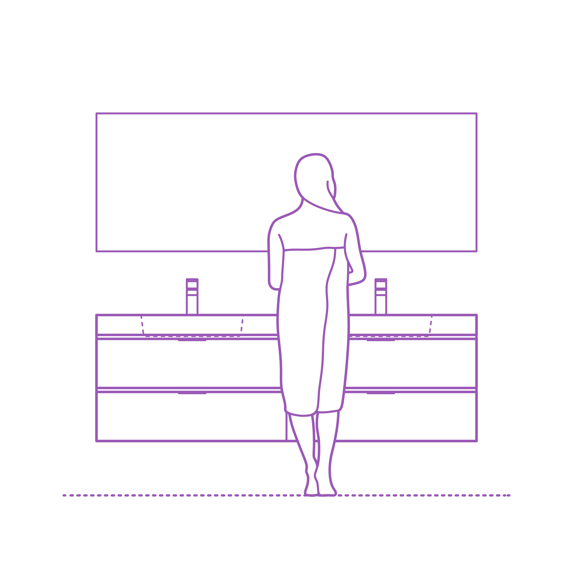 Fixtures Bathroom Vanity Modern Wall Mounted Double Line Tracing Svg Vector Free Vectors